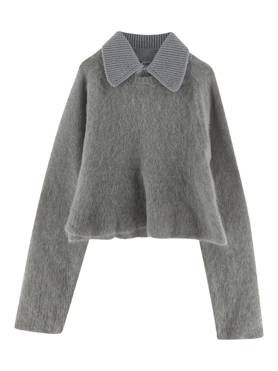 Loewe Pull Col Rond - Gris
