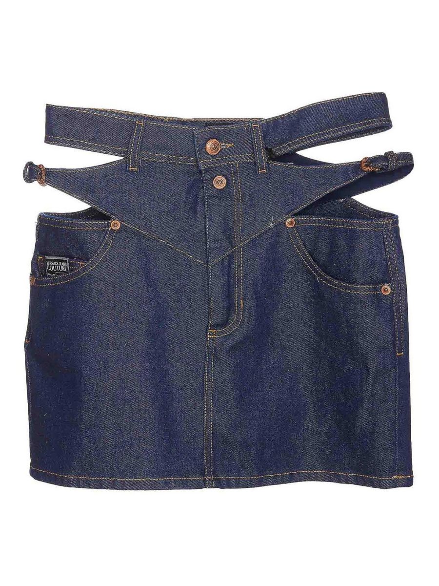 Versace Jeans Couture Mini Jupe - Bleu