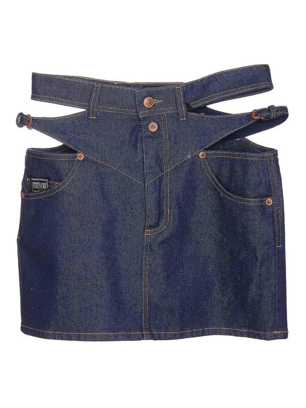 Versace Jeans Couture Mini Jupe - Bleu