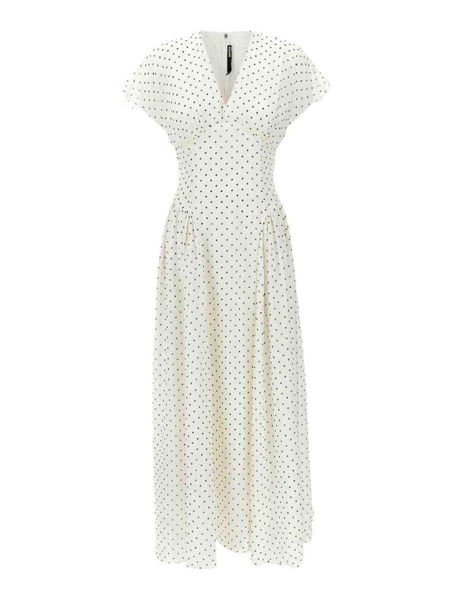 Rotate Birger Christensen Maxi Robe - Blanc