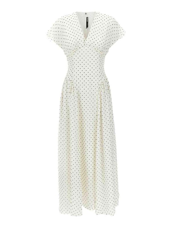 Rotate Birger Christensen Maxi Robe - Blanc