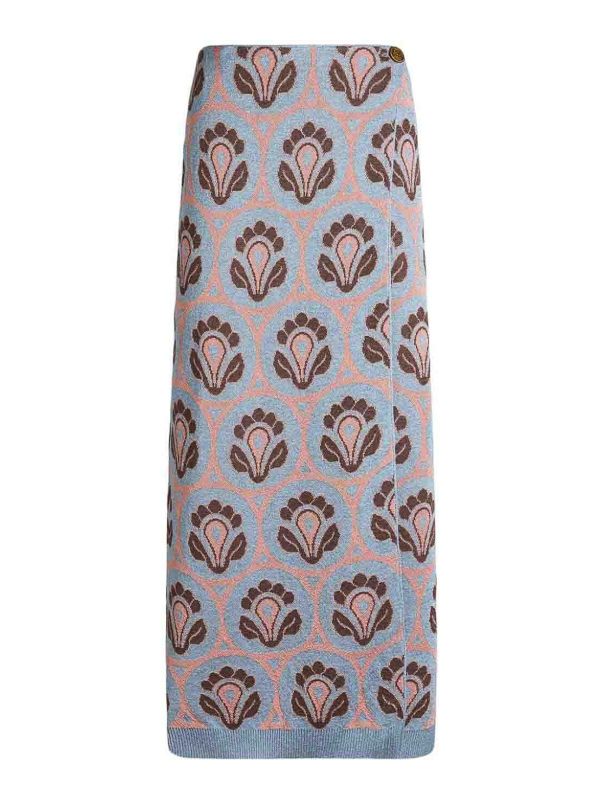 Etro Jupe Midi - Bleu Clair