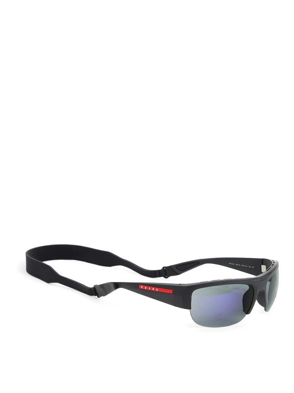 Prada Linea Rossa Lunettes De Soleil - Noir