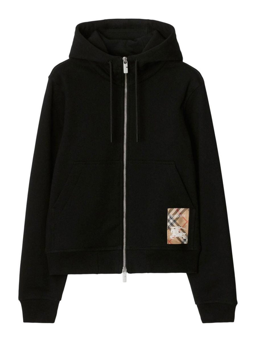 Burberry Pull Col Bateau - Noir