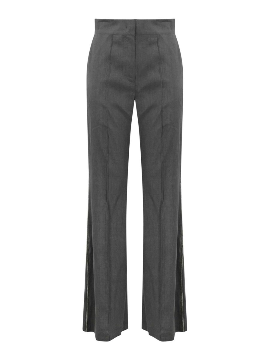 D. Exterior Pantalons Décontractés - Gris