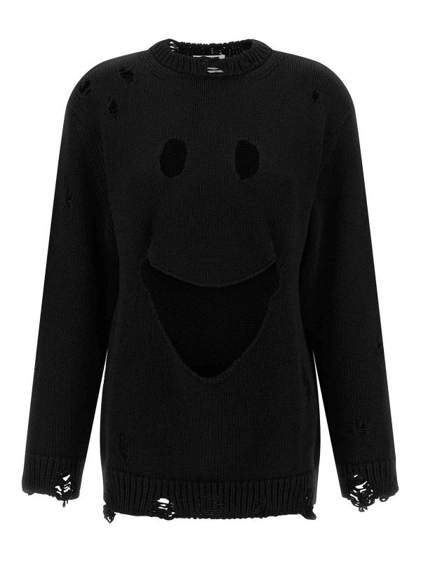 Moschino Pull Col Rond - Noir