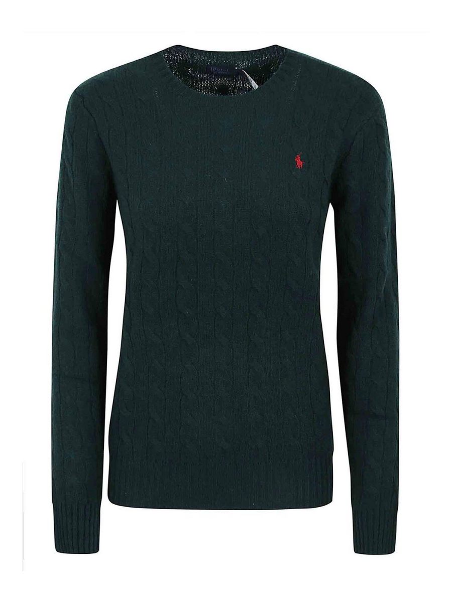 Polo Ralph Lauren Pull Col Rond - Vert