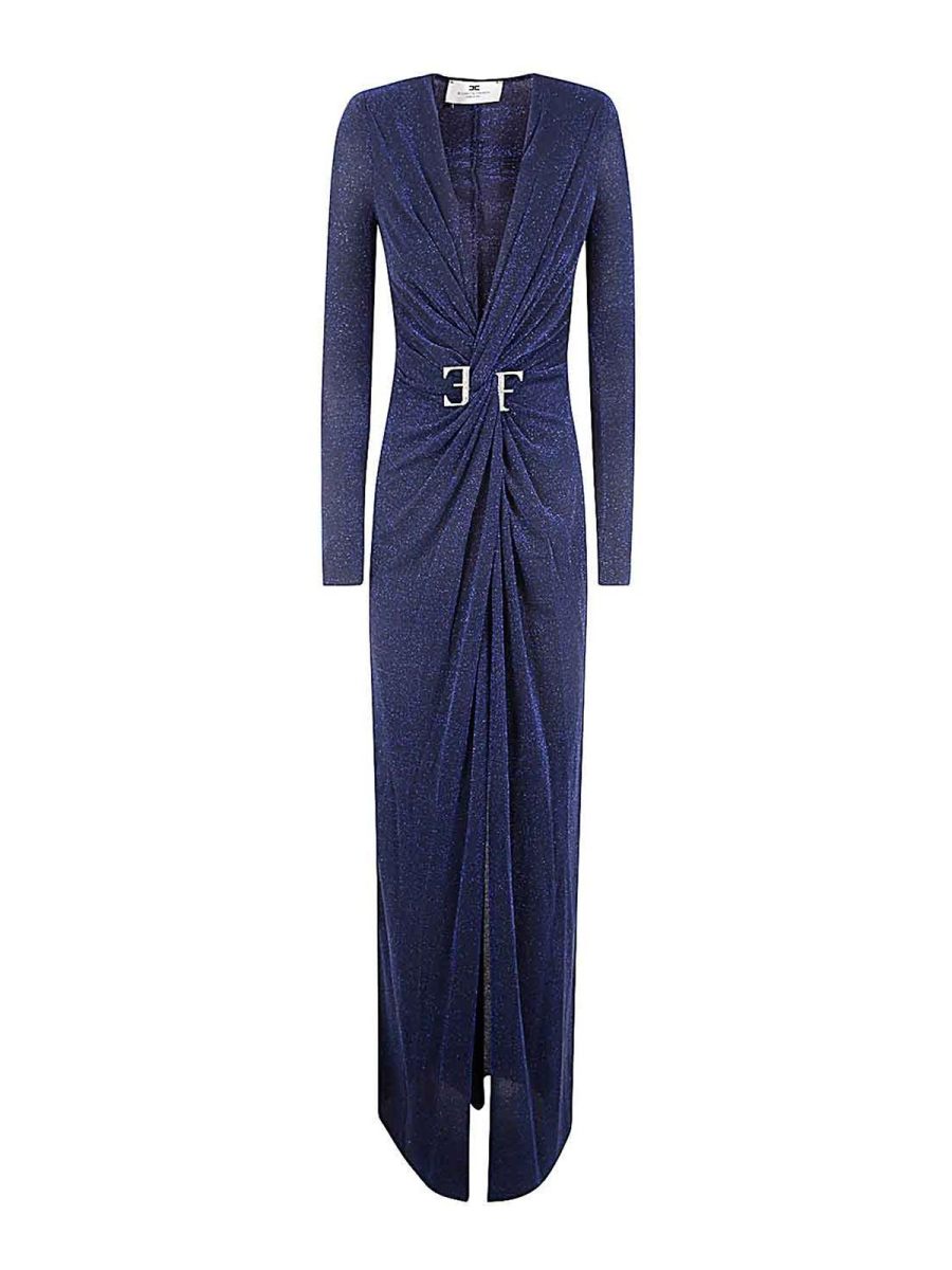 Elisabetta Franchi Maxi Robe - Bleu
