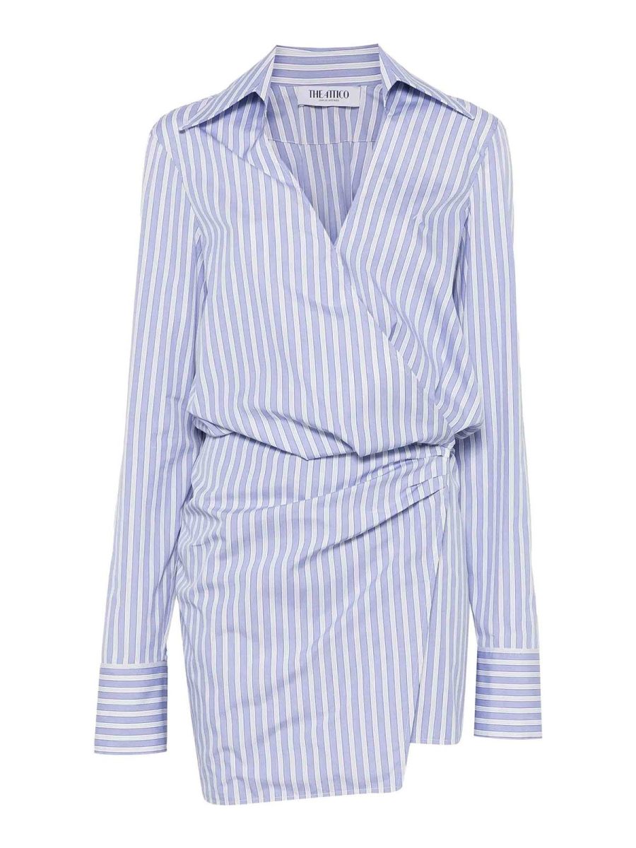 The Attico Robe Courte - Bleu