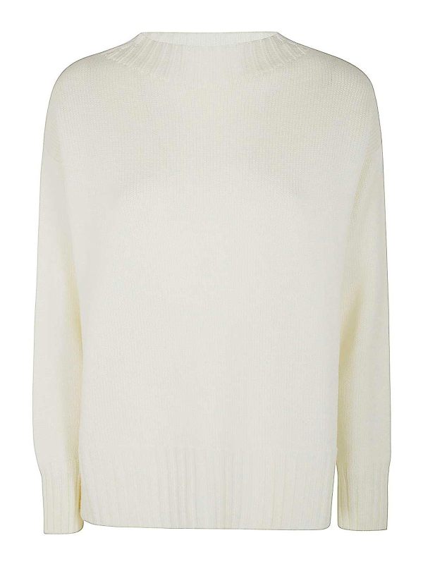 Drumohr Pull Col Rond - Blanc