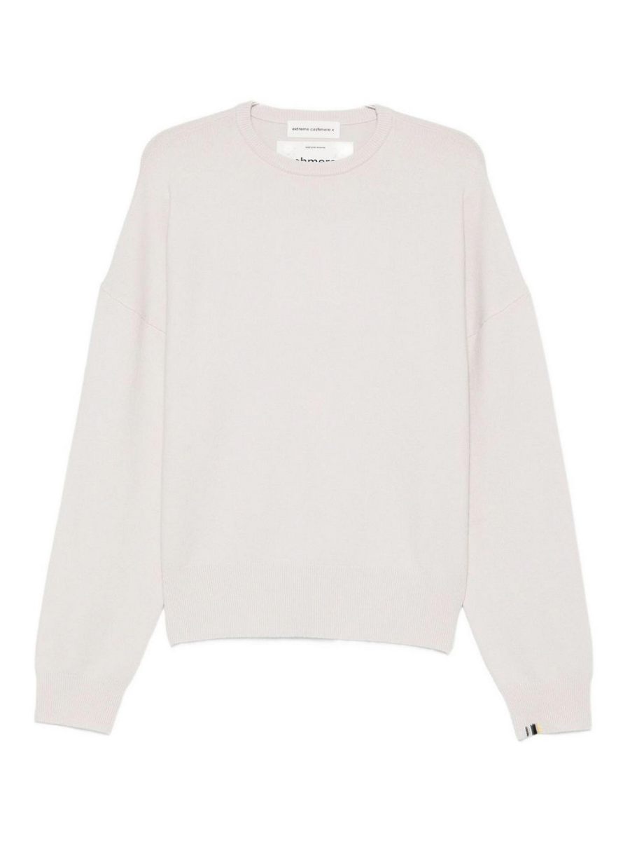 Extreme Cashmere Pull Col Rond - Blanc
