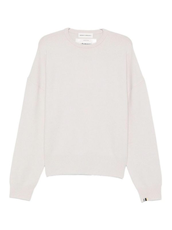 Extreme Cashmere Pull Col Rond - Blanc