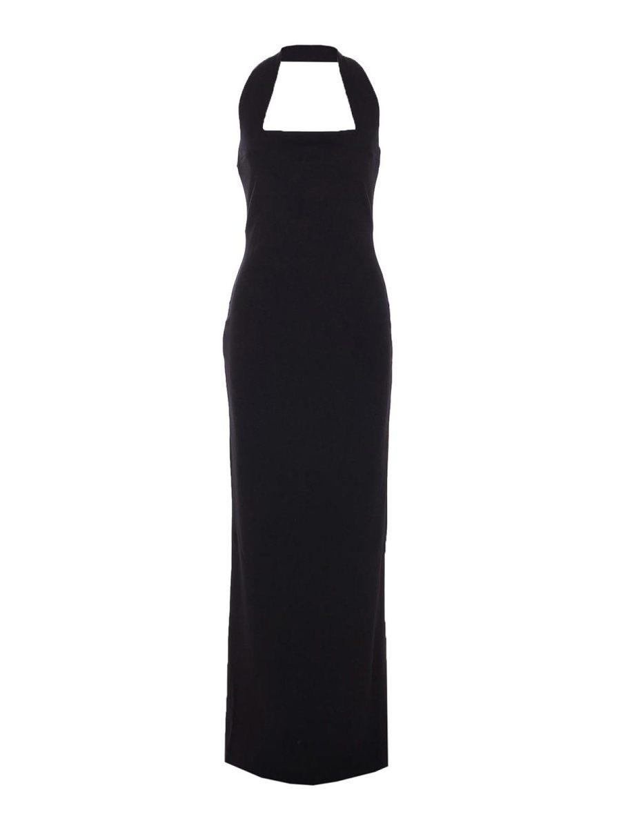Solace London Maxi Robe - Noir