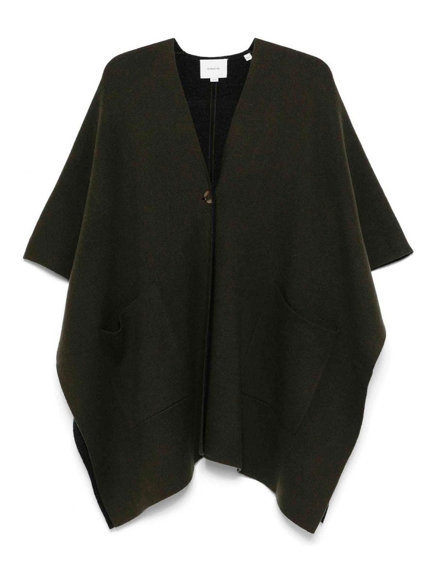 Vince Pull Col Rond - Vert Foncé