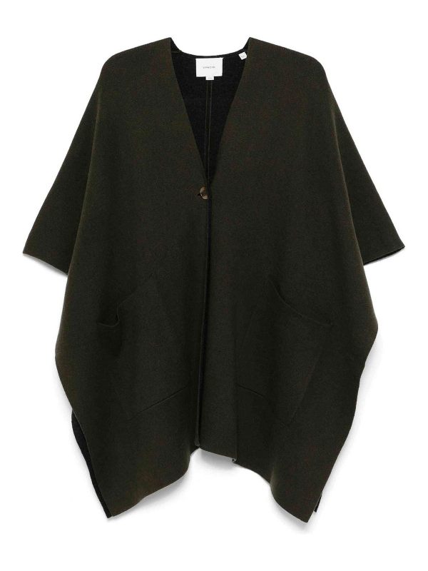 Vince Pull Col Rond - Vert Foncé