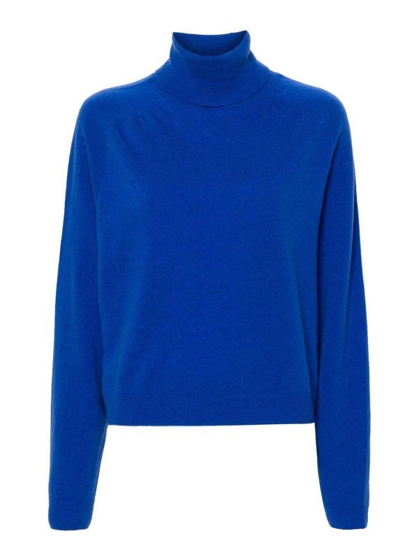 Semicouture Pull Col Roulé - Bleu