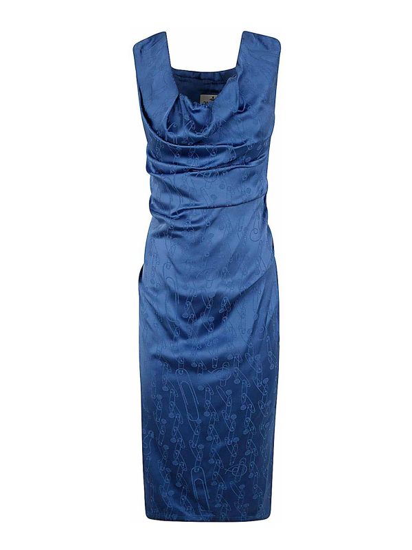 Vivienne Westwood Robe Au Genou - Bleu