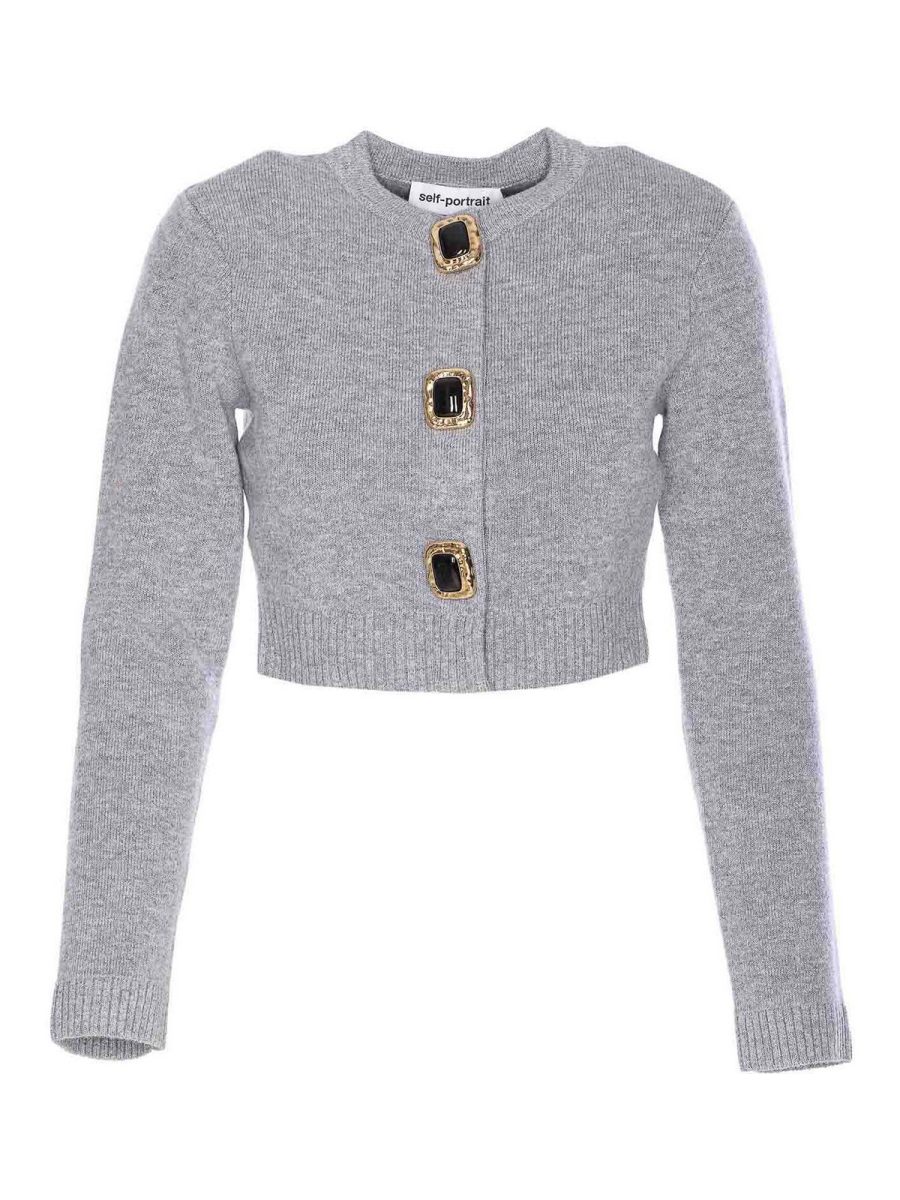 Self Portrait Cardigan - Gris