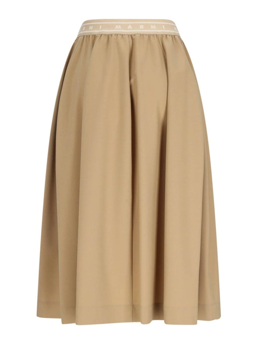 Marni Jupe Midi - Beige