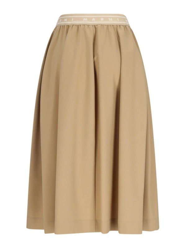 Marni Jupe Midi - Beige