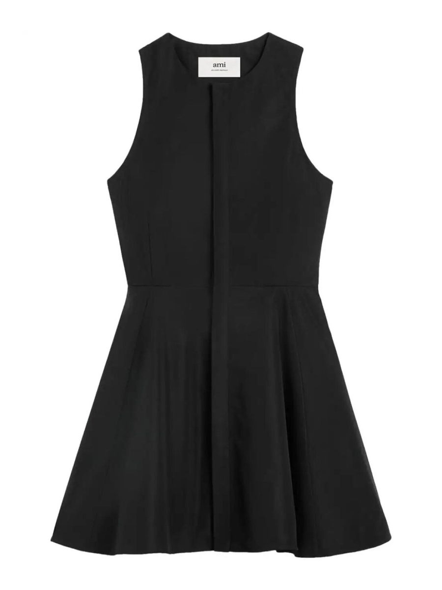 Ami Paris Robe Courte - Noir