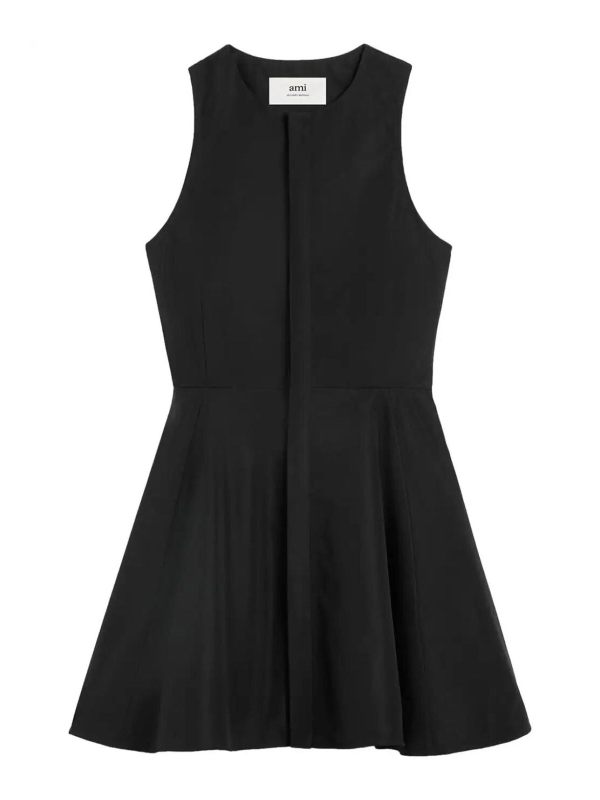 Ami Paris Robe Courte - Noir