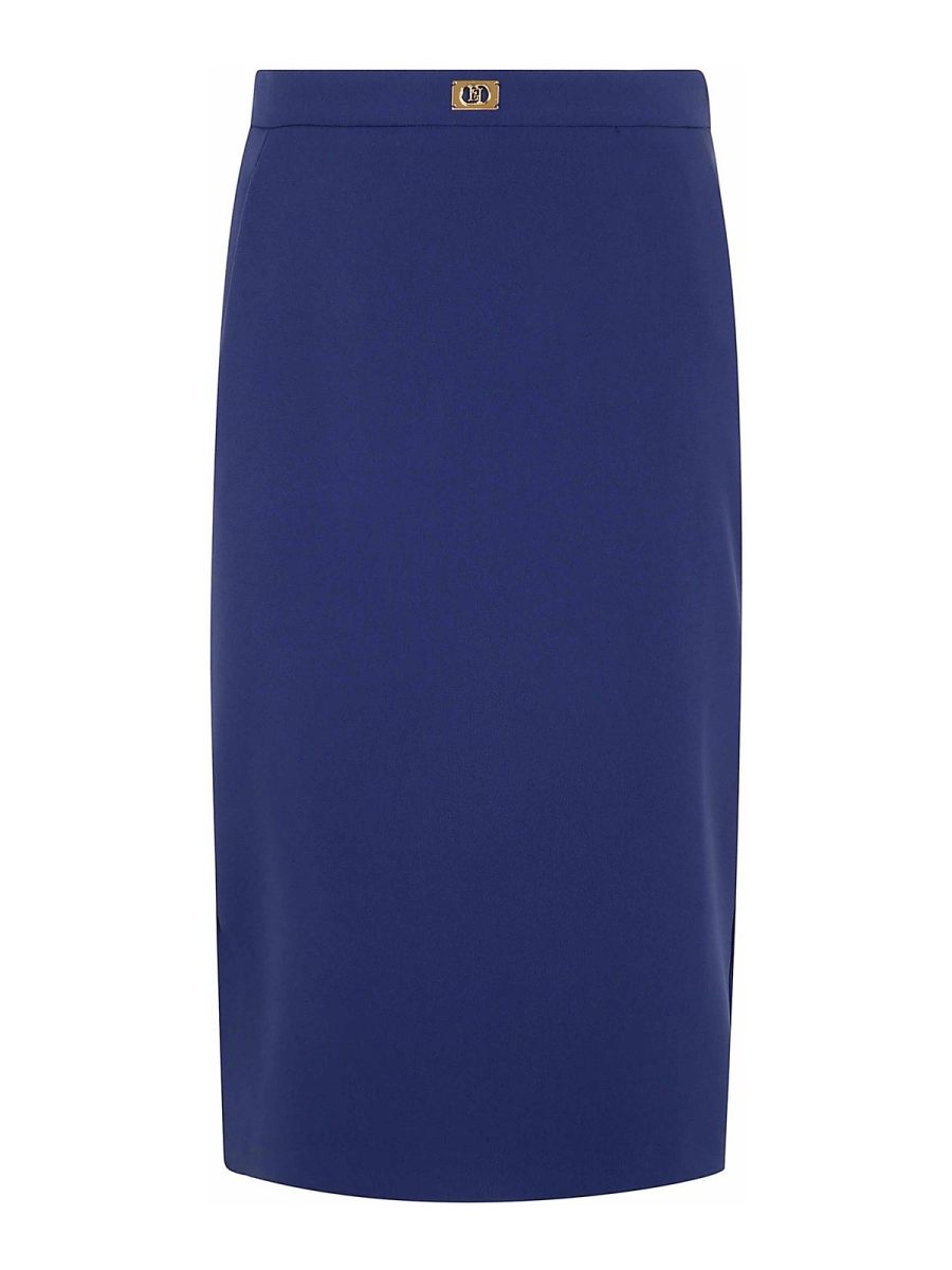 Elisabetta Franchi Jupe Midi - Bleu