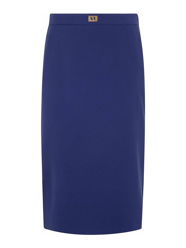 Elisabetta Franchi Jupe Midi - Bleu