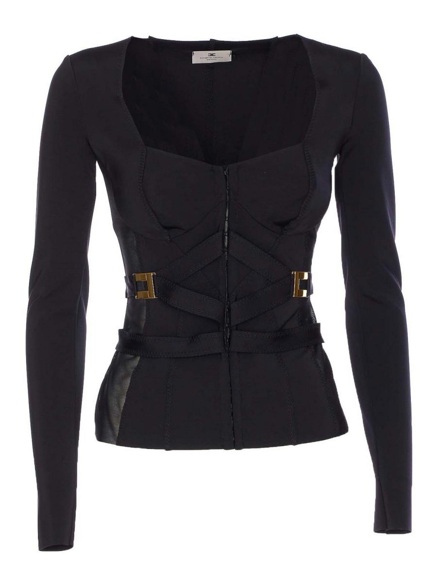 Elisabetta Franchi Veste Casual - Noir