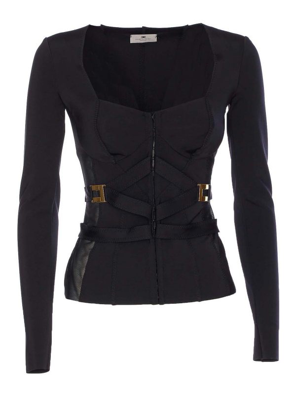 Elisabetta Franchi Veste Casual - Noir