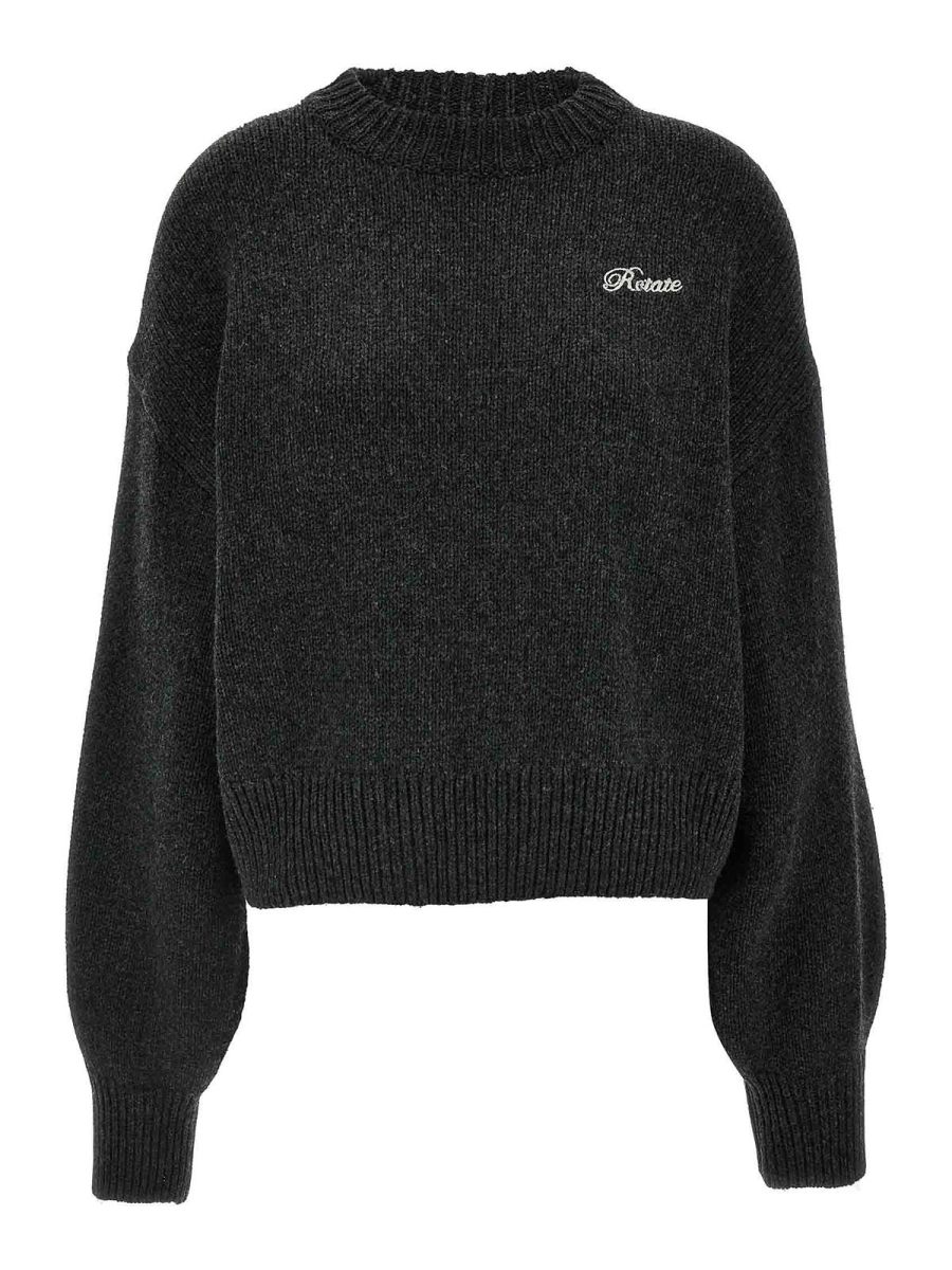 Rotate Birger Christensen Pull Col Rond - Gris
