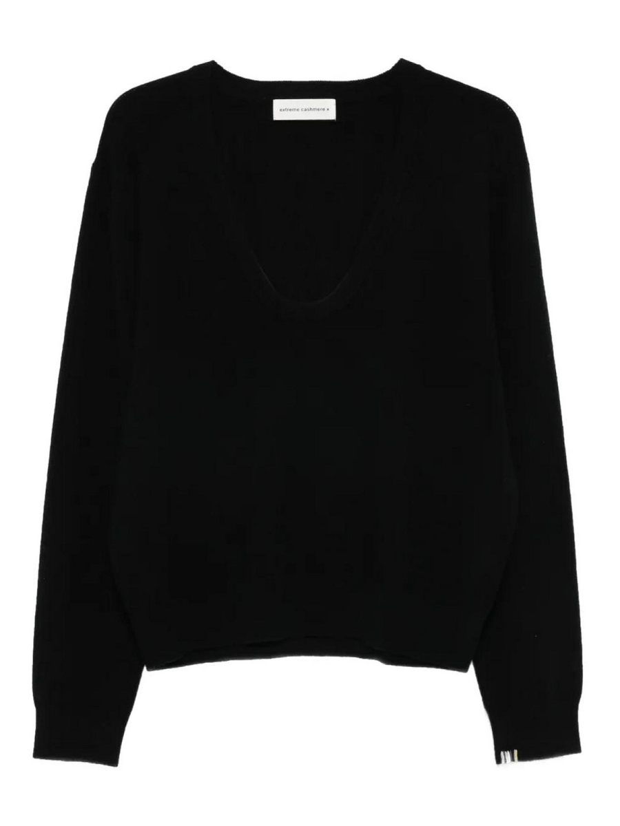 Extreme Cashmere Pull Col Rond - Noir