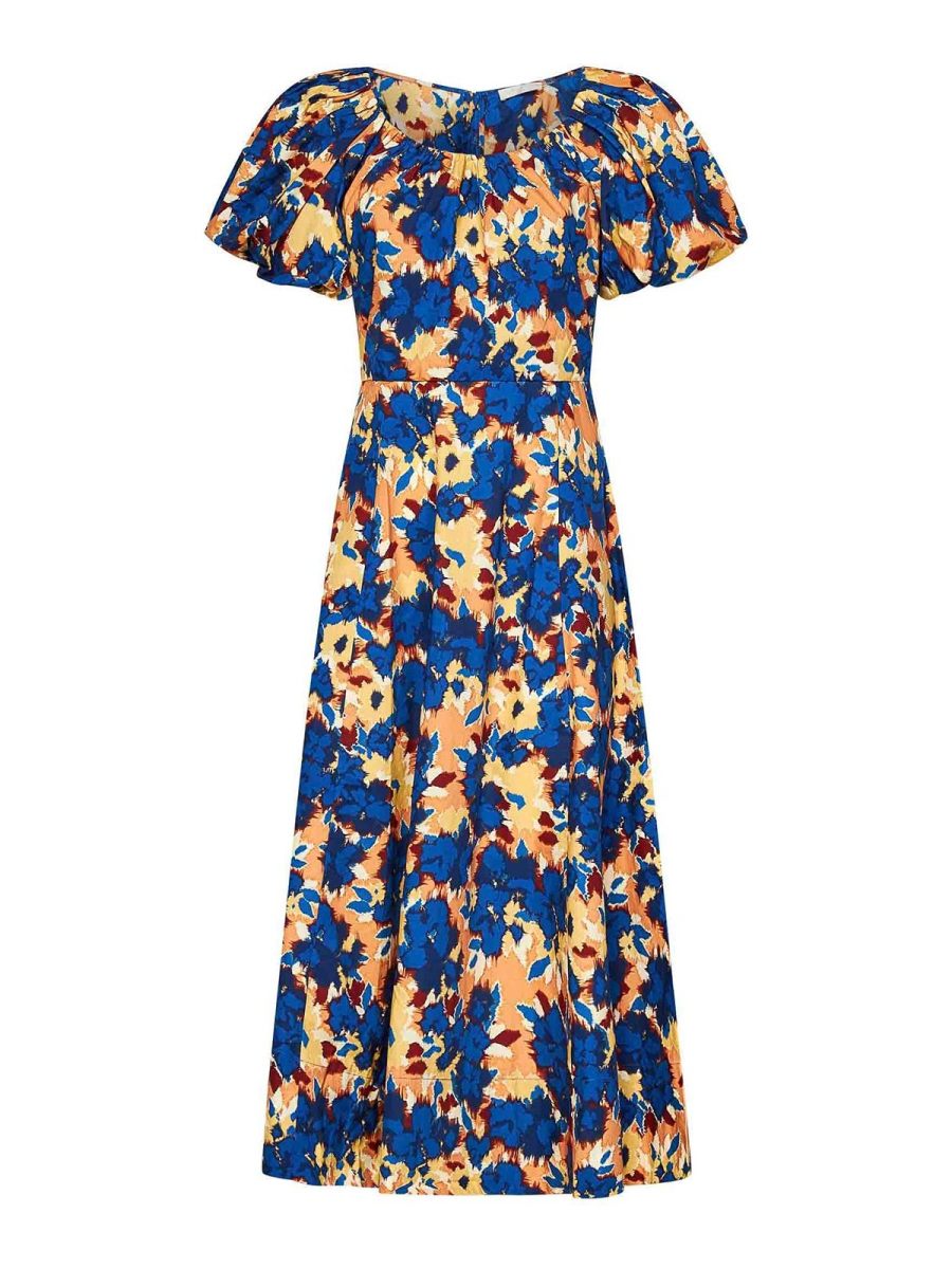 Ulla Johnson Robe Au Genou - Bleu
