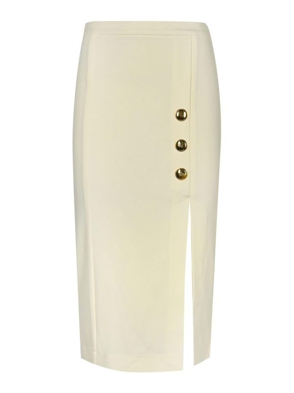 Pinko Jupe Midi - Blanc