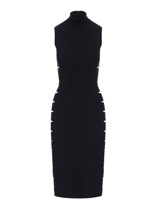 Alaïa Robe Au Genou - Noir