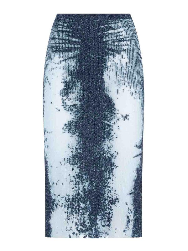 Diesel Jupe Midi - Bleu