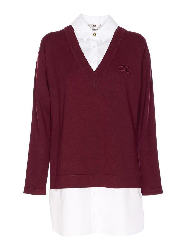 Elisabetta Franchi Robe Courte - Rouge