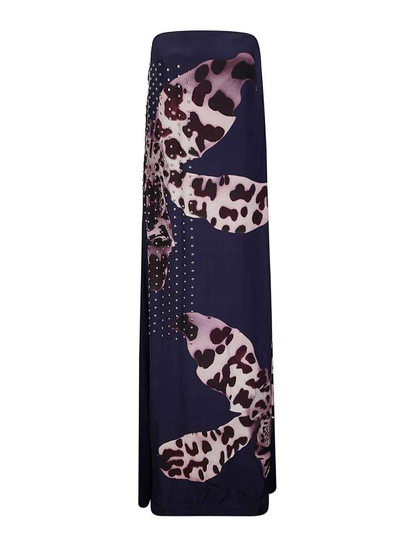 Dries Van Noten Robe Au Genou - Bleu