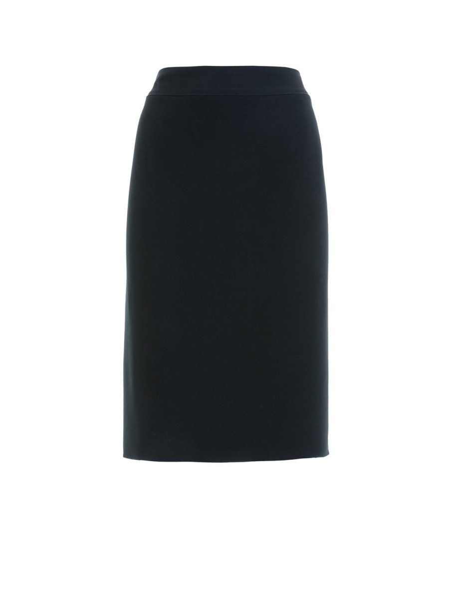 Emporio Armani Jupe Midi - Bleu Foncé