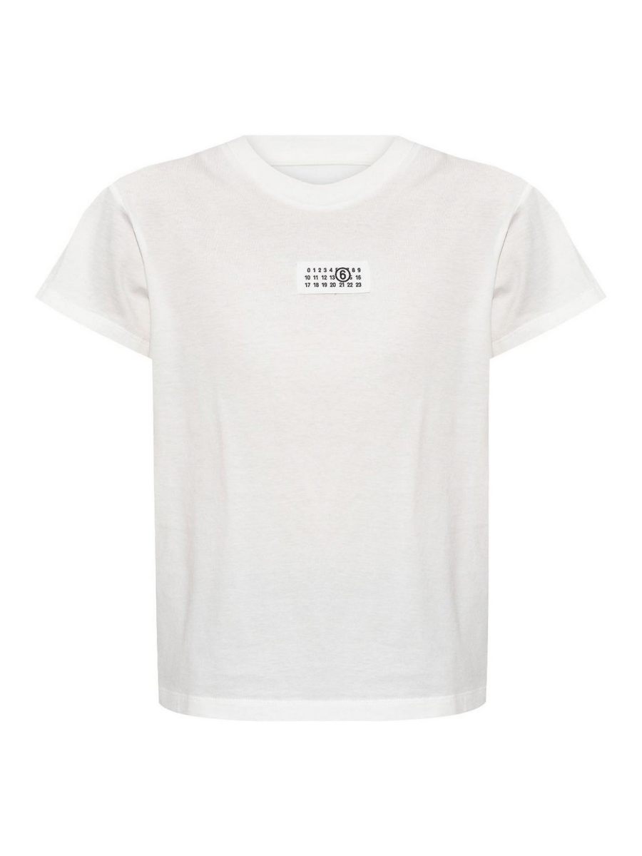 MM6 Maison Margiela Pull Col Rond - Blanc