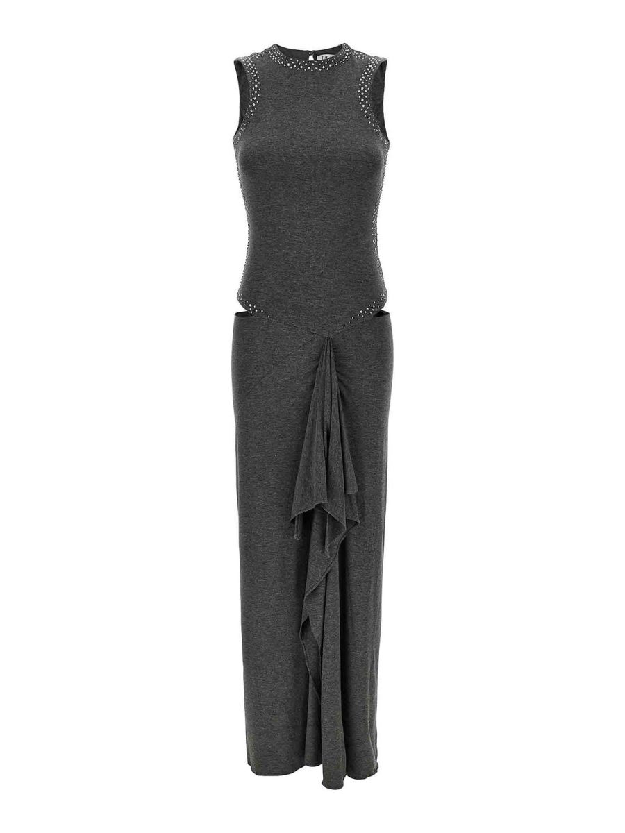 The Attico Robe Au Genou - Gris