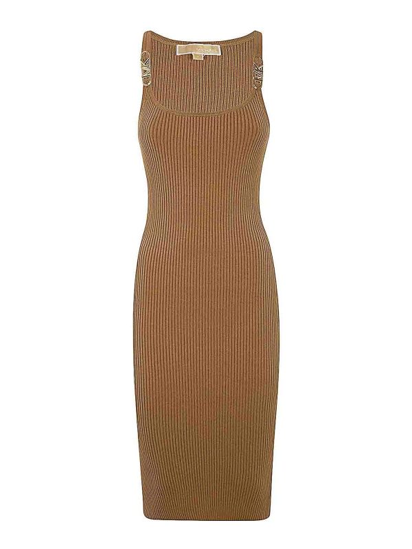 Michael Kors Robe Au Genou - Marron