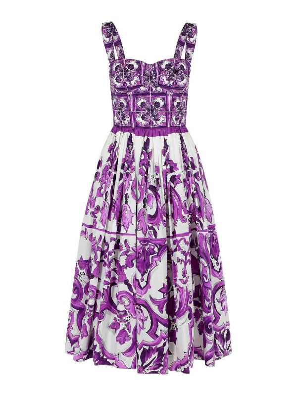 Dolce & Gabbana Robe Courte - Violet
