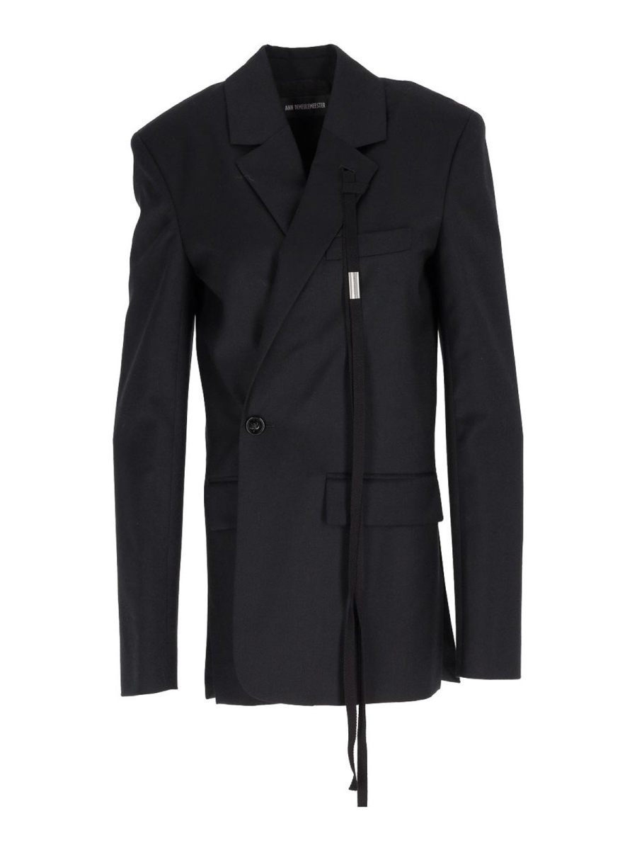 Ann Demeulemeester Manteau Court - Noir