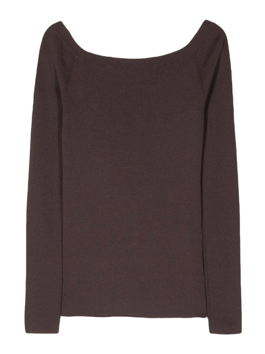 P. A.R. O.S. H. Pull Col Bateau - Marron