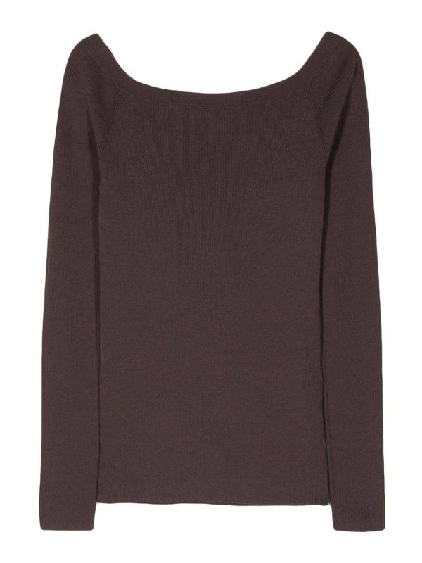 P. A.R. O.S. H. Pull Col Bateau - Marron