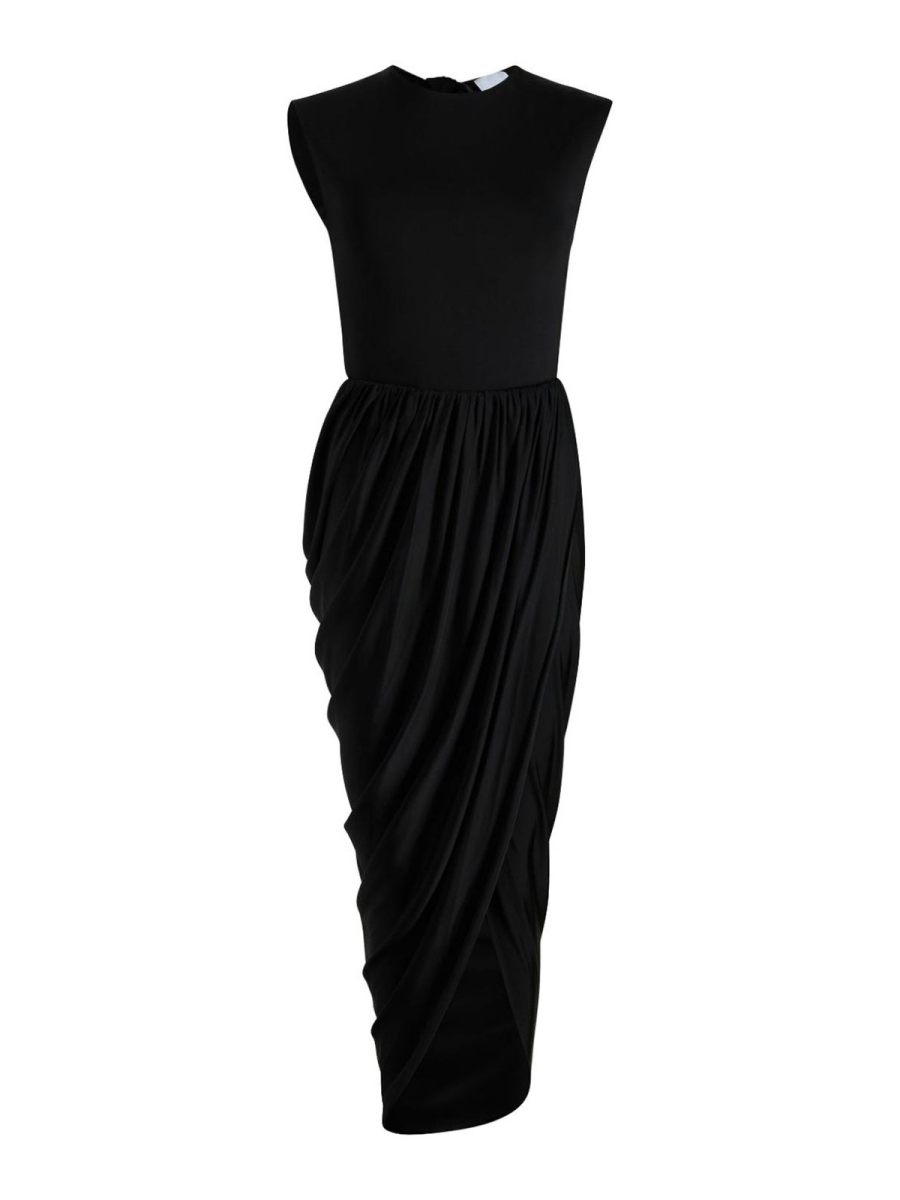 Patou Robe Au Genou - Noir