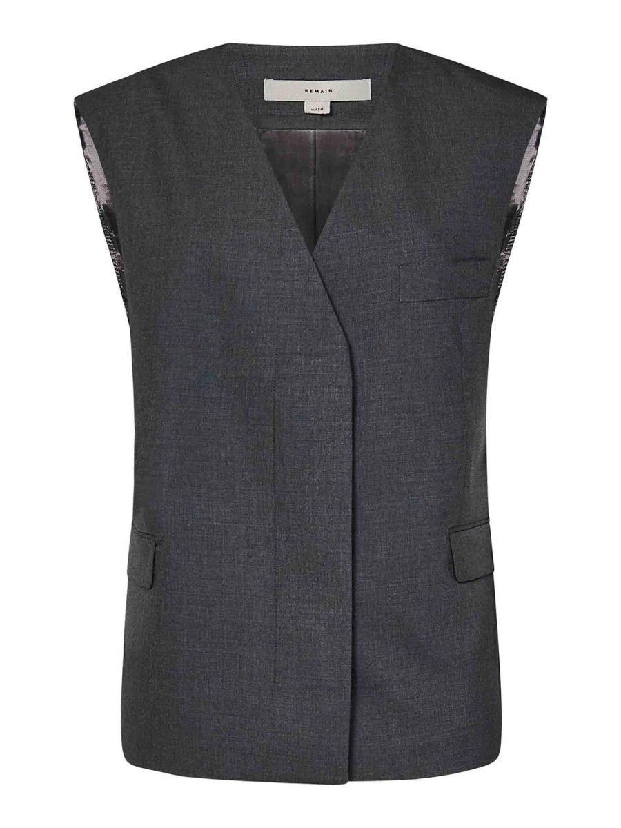 Remain Birger Christensen Gilet - Gris
