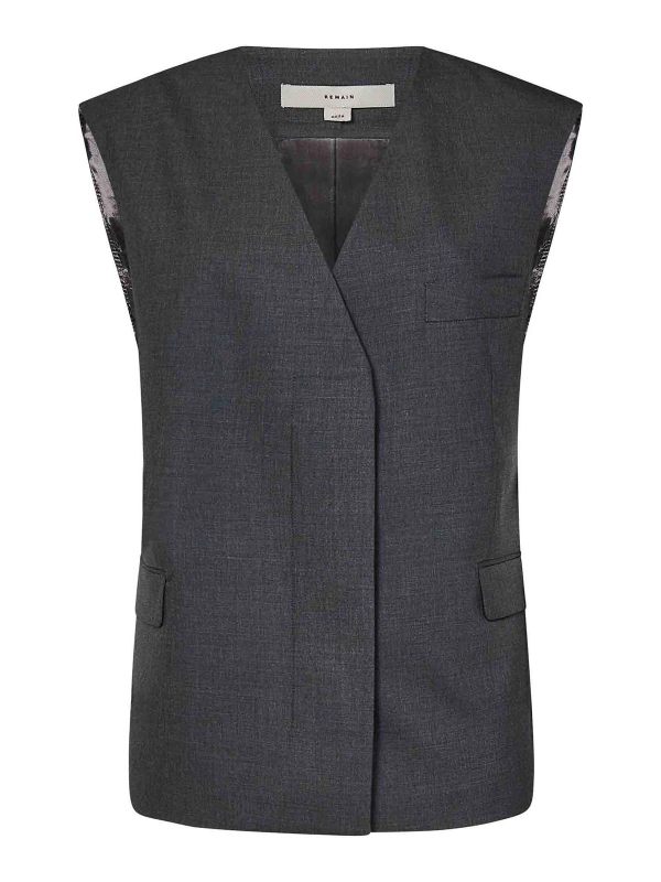 Remain Birger Christensen Gilet - Gris
