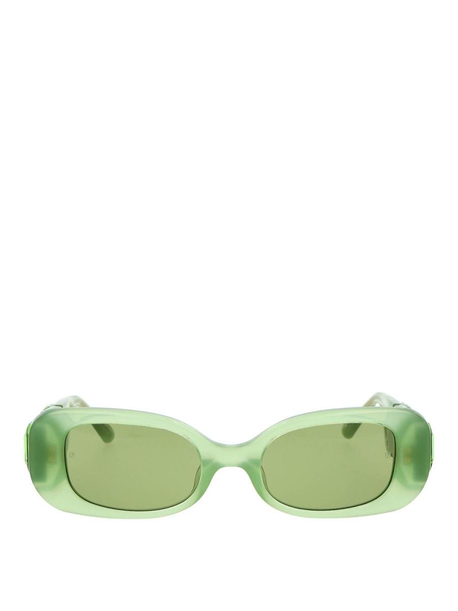 Linda Farrow Lunettes De Soleil - Vert